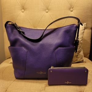GUC Cole Haan Parker w/ Wallet Purple B44172 $298